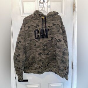 Cat Men’s 2XL Camo Hoodie